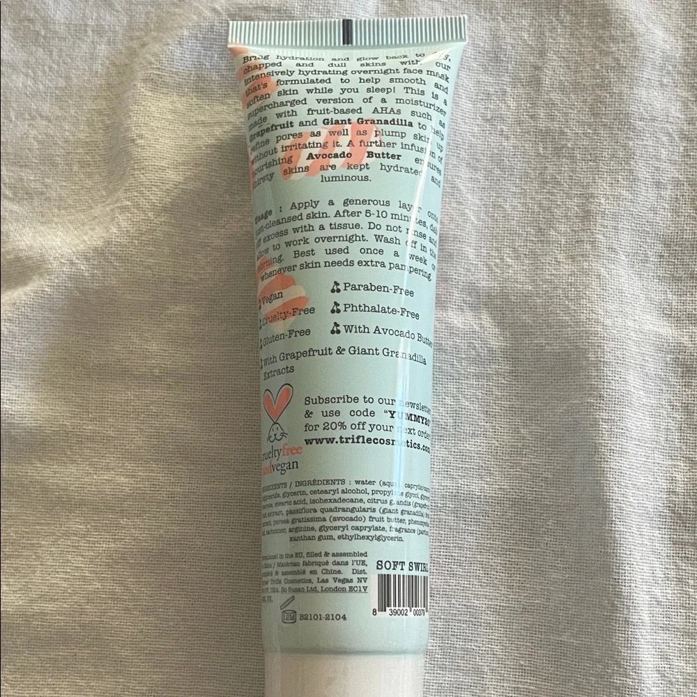 Soft Swirl Overnight Hydrating Face Mask - Mint and Pink